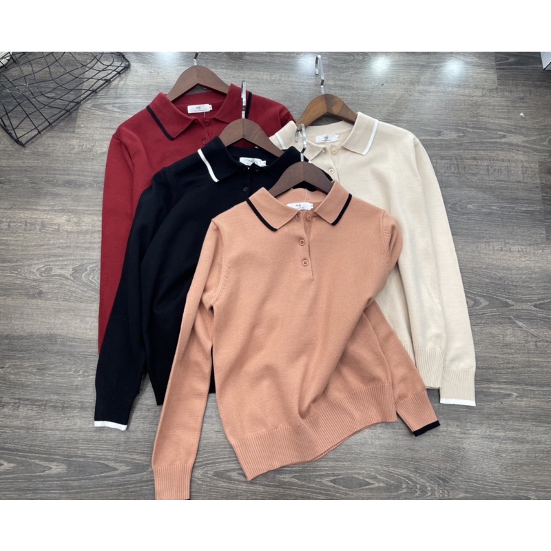 Áo len nữ FREDY cổ Đức Polo dài tay, giữ from đặc biệt mềm mịn nhẹ, áo len cừu nữ dày giữ ấm mã A575 | BigBuy360 - bigbuy360.vn