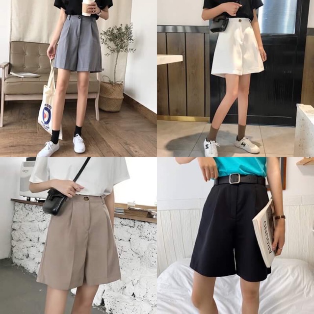 Quần short kaki vintage