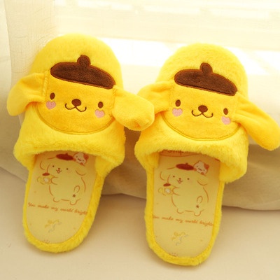 Dép bông đi trong nhà bằng cotton mềm mại phong cách dễ thương cho nữ