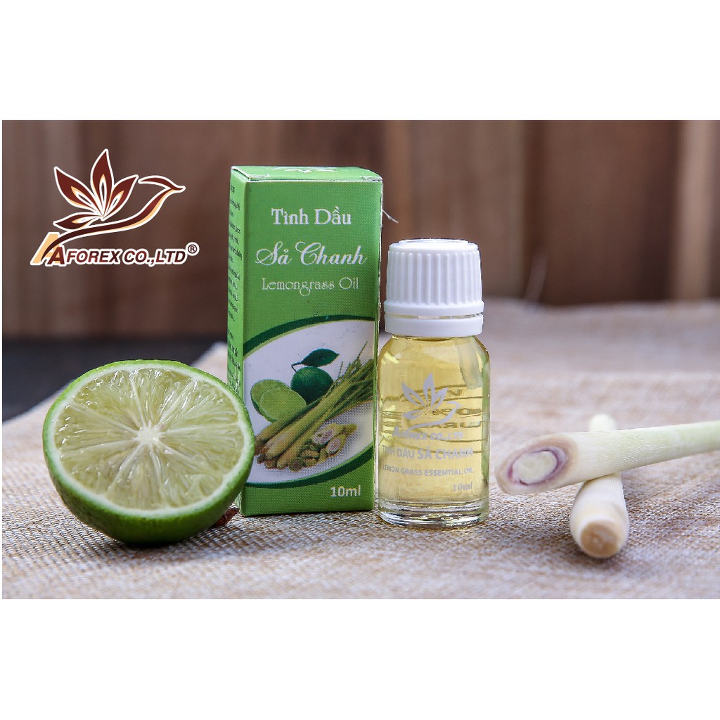 Tinh dầu Sả chanh Lemongrass AFOREX nguyên chất đuổi côn trùng, ruồi muỗi 10ml, 20ml, 50ml