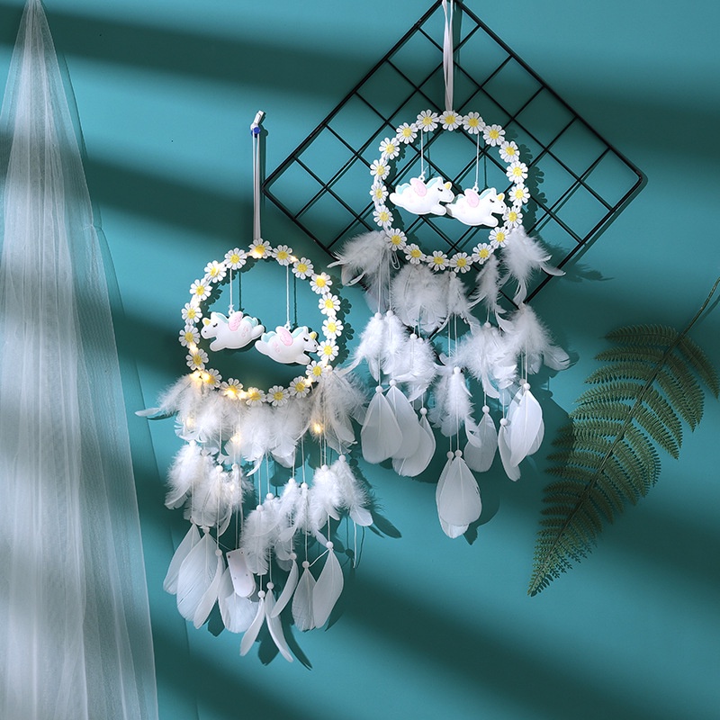 Vòng Bắt Giấc Mơ Dreamcatcher Hình Hoa Cúc Phong Cách Mới Sáng Tạo Cho Nữ