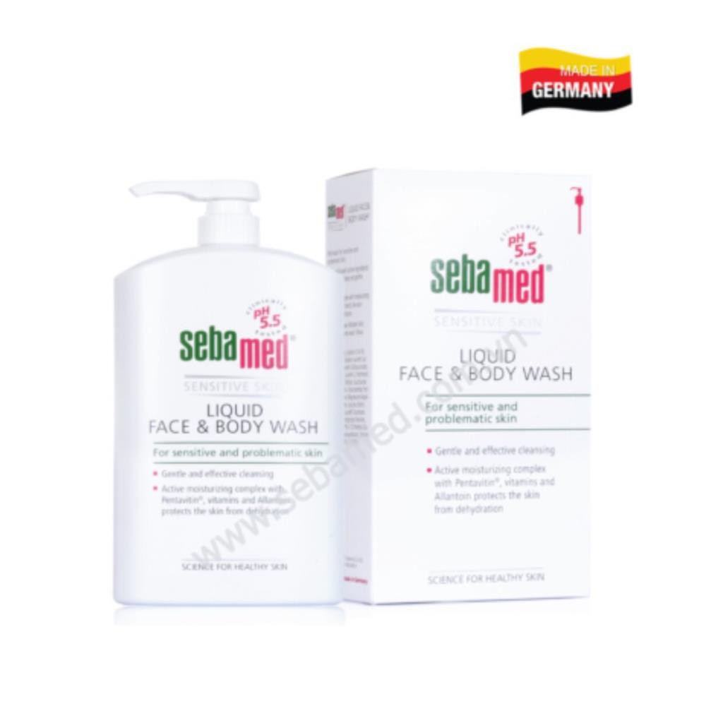 2IN1 - SỮA RỬA MẶT & TOÀN THÂN DA NHẠY CẢM SEBAMED pH5.5 - ĐỨC - 50ML(SEBAMED LIQUID FACE & BODY WASH) | BigBuy360 - bigbuy360.vn
