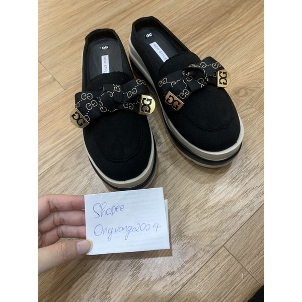 Giày sục nữ độn đế 7p cao cấp, sục nữ đế bánh mì siêu hot