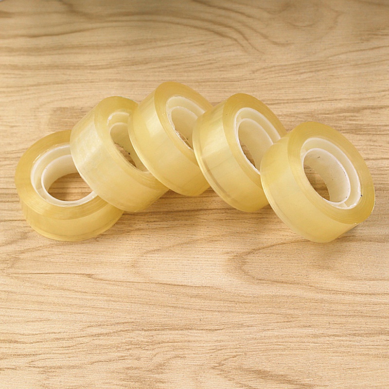 Cuộn Băng Keo Màu Vàng Trong Suốt 18mm X 20m Đa Năng Tiện Dụng Cho Văn Phòng