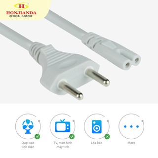 Dây điện sạc nguồn số 8 sạc cho Quạt tích điện, Máy tính, thiết bị điện tử