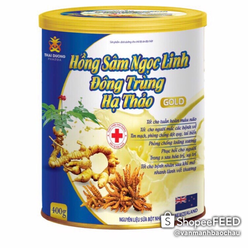 Sữa Hồng Sâm Ngọc Linh Đông Trùng Hạ Thảo