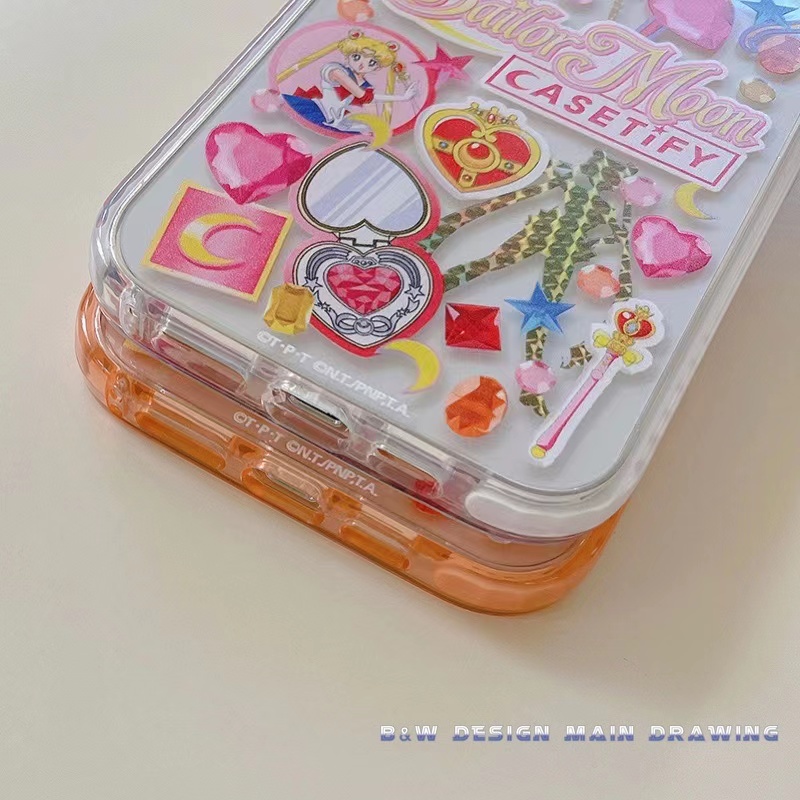 Ốp Điện Thoại Mềm Trong Suốt Chống Sốc Hình Thủy Thủ Mặt Trăng Cho iPhone 13 12 11 Pro MAX 7Plus 8Plus X XS MAX XR