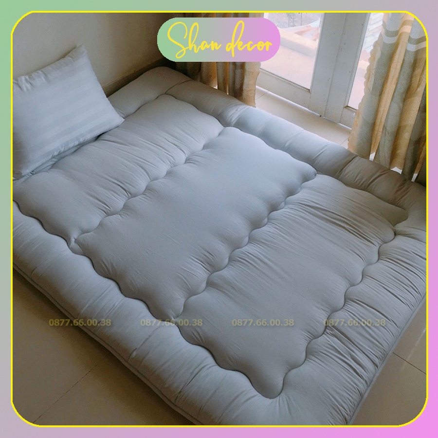 Nệm Topper xuất Nhật cao cấp,nệm gấp gọn trải sàn/giường tiện lợi 1mx2m,1m2x2m,1m4x2m,1m6x2m,1m8x2m,2mx2m