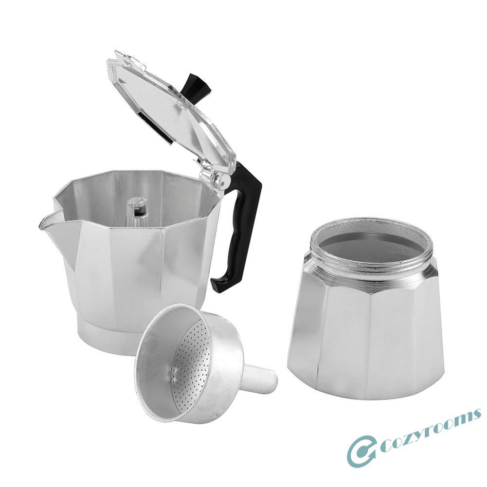 ღCM Aluminum 3/6/9 Cup Coffee Moka Pot Stove Espresso Latte Maker Percolator