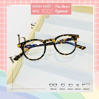 Gọng kính nam nữ dáng tròn nhỏ dễ đeo Milan 2129 Siêu hot - Kính Mắt Five Minutes