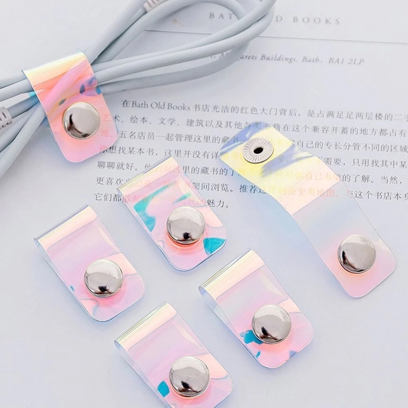 Đầu Quấn Gọn Dây Cáp Bằng Pvc Trong Suốt Màu Laser