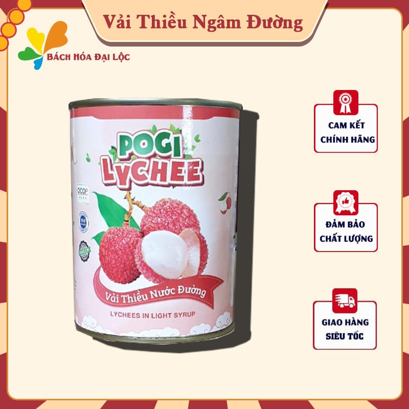 Vải Thiều Ngâm Đường VIFOCO 565gr