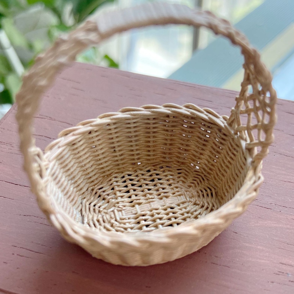 Wis| Giỏ Nhựa Mini Trang Trí Nhà Búp Bê Xinh Xắn