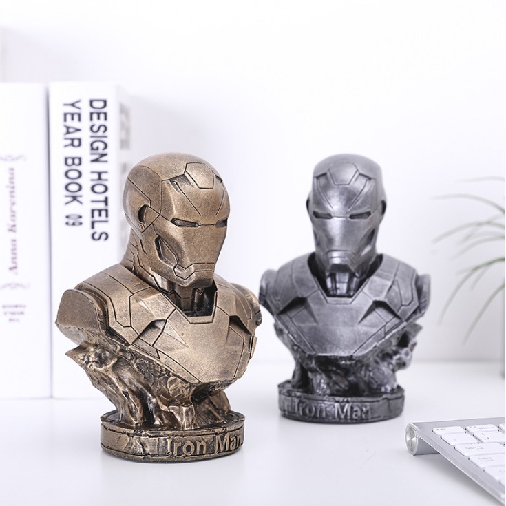 Mô hình tượng Iron Man tượng bán thân MK46 18cm ( video hình thực tế).