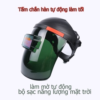 Mặt nạ bảo vệ đầu tự động mờ chống chói khi hàn