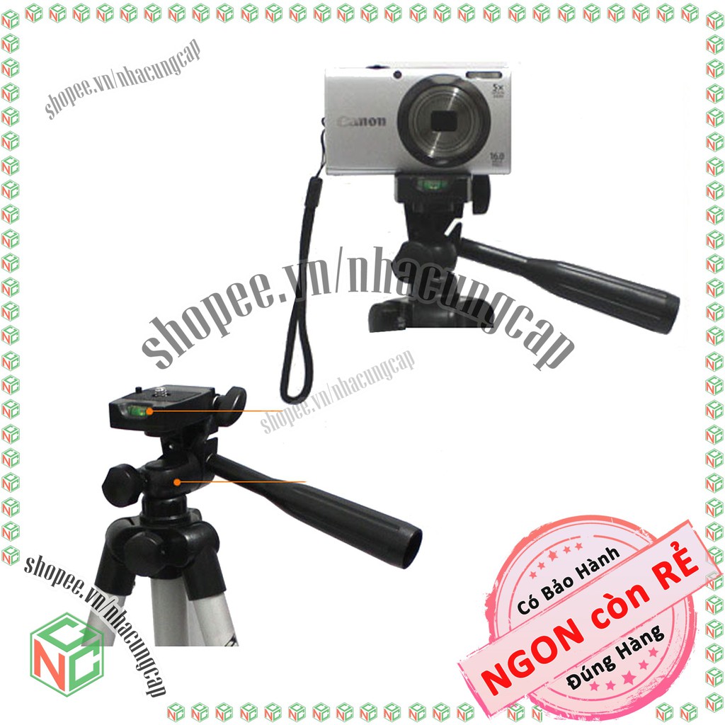 Tripod chân đế máy ảnh điện thoại với 3 chân đỡ - NPD-1616-Tripod3310