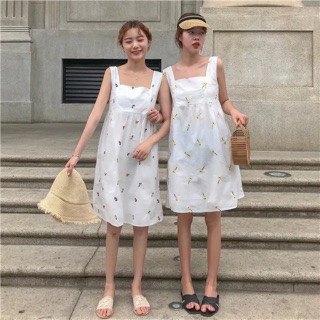Váy cổ vuông ulzzang
