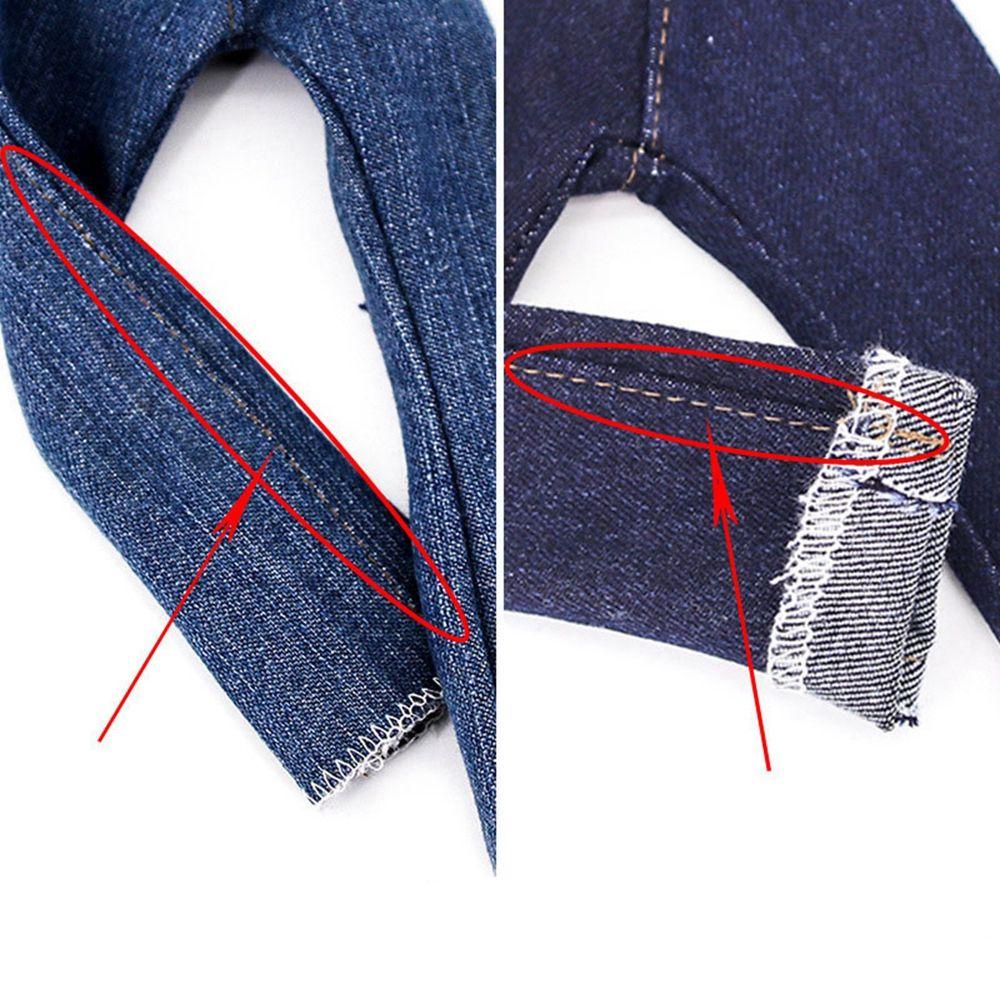 Bộ Quần Jeans Và Áo Khoác Jeans Xinh Xắn Cho Búp Bê BJD 1 / 6