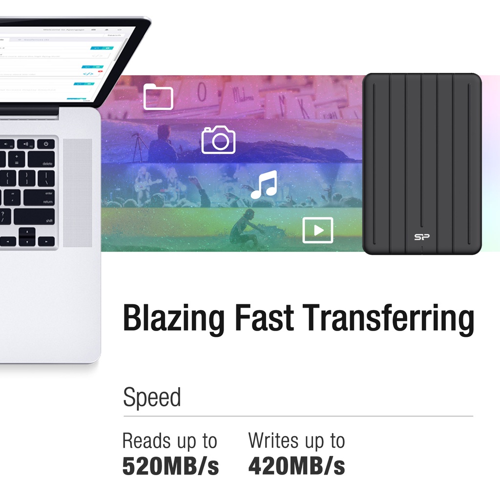 Ổ cứng di động SSD Silicon Power B75 /256GB/512GB/1TB Bảo hành 3 năm