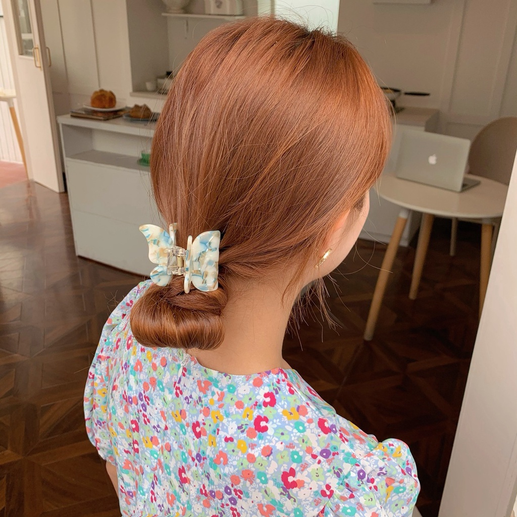 Kẹp tóc hình bướm cỡ lớn phong cách vintage Hàn Quốc dễ thương cho nữ