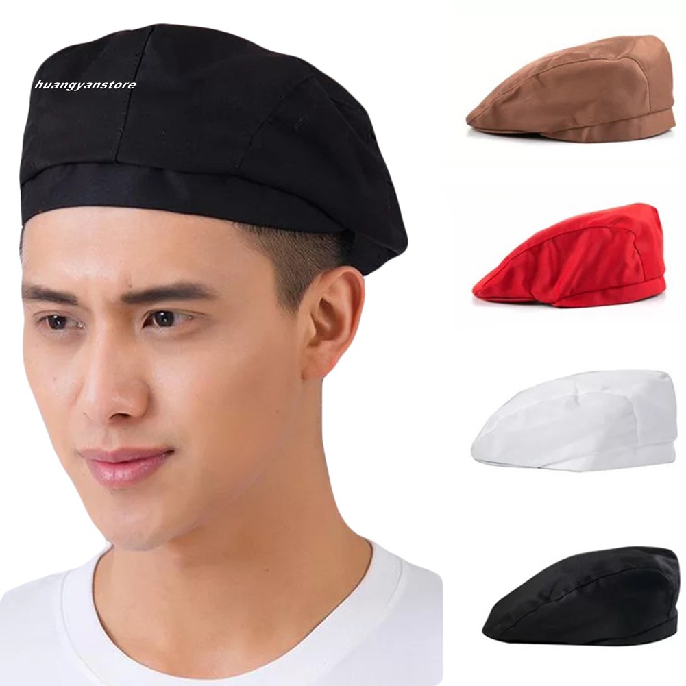 Mũ đội beret dành cho người làm phục vụ đầu bếp phong cách unissex