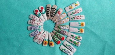 Set 10 Phôi kẹp giọt nước 6cm/7cm/8cm