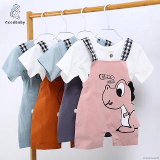 Quần short yếm in hình khủng long dễ thương cho bé