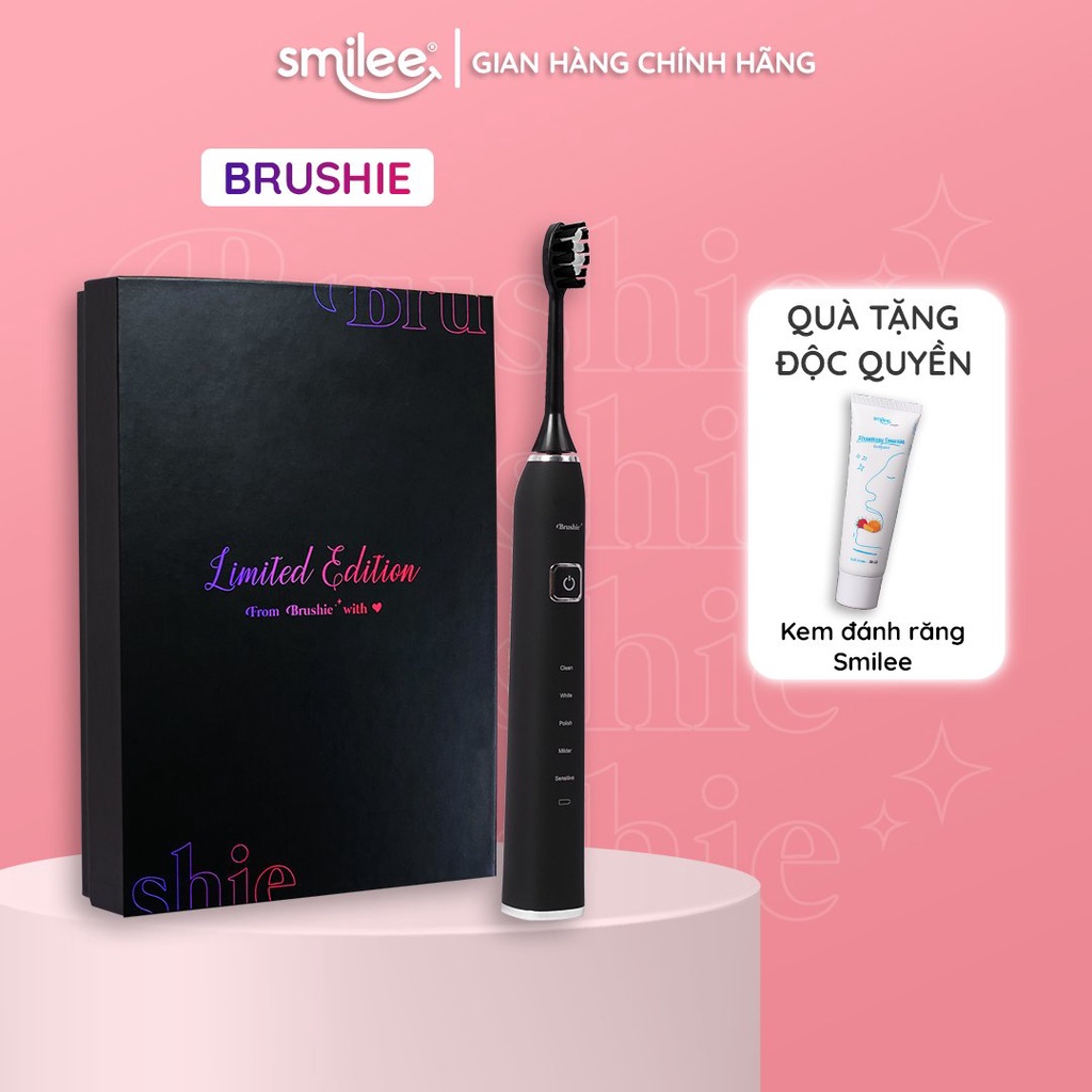 Bàn chải điện tích hợp máy rửa mặt 5 chế độ Brushie (Phiên bản Limited)