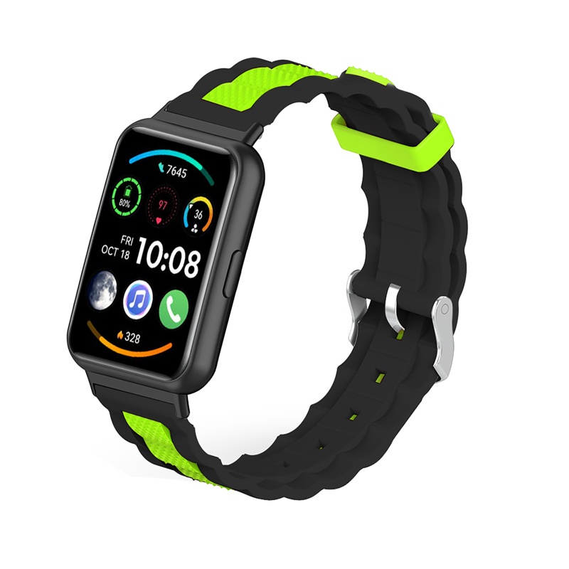 Dây Đeo Silicon Hai Màu Có Thể Điều Chỉnh Cho Đồng Hồ Thông Minh Huawei Iwatch FIT 2