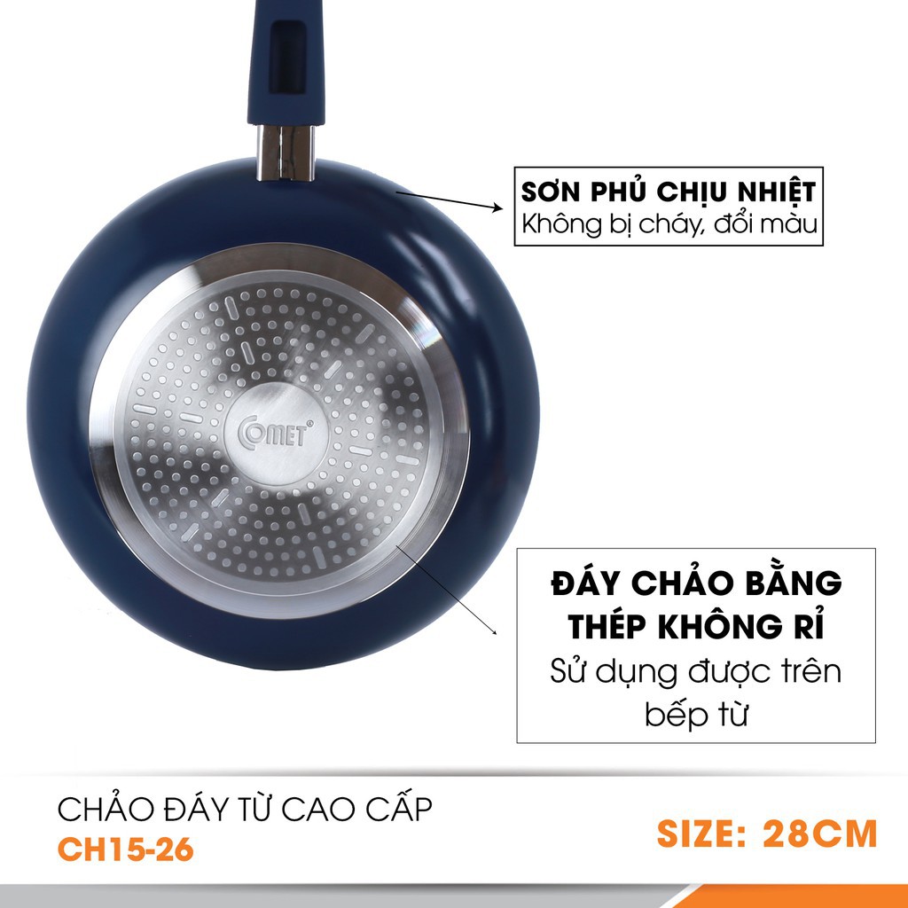 Chảo đáy từ chống dính Ceragold 26cm COMET - CH15-26