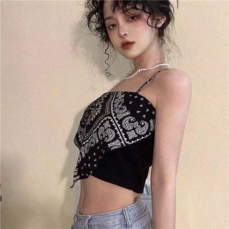 [Che Tên] Áo Yếm 2 Dây Họa Tiết Thổ Cẩm Vintage TOPBRA