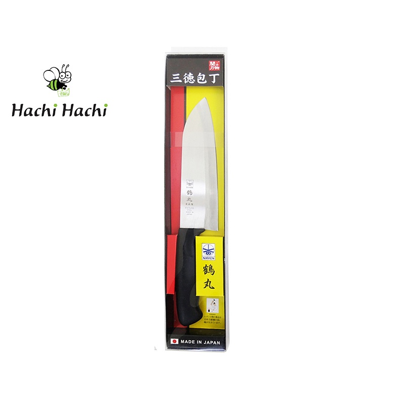 Dao inox làm bếp Nikken Tsurumaru 28.5cm (Loại Santoku) - Hachi Hachi Japan Shop