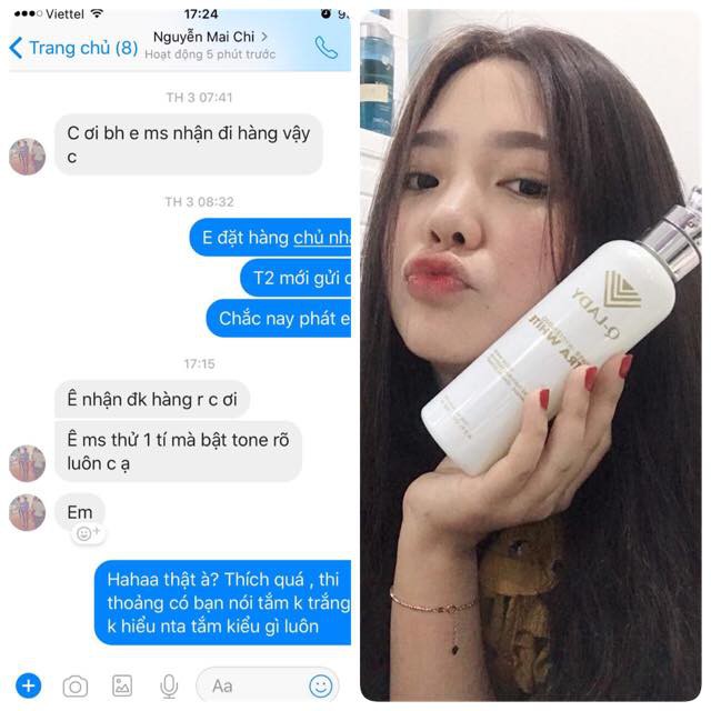 Sữa tắm truyền trắng Q-lady