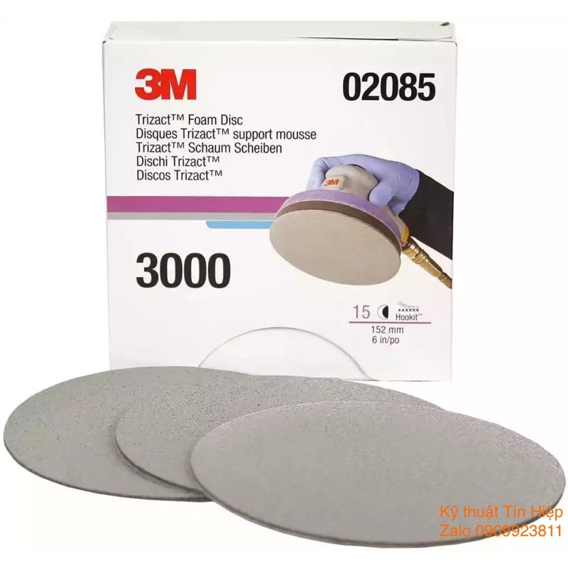 Combo 5 tờ/ 3 tờ/ 2 tờ Giấy nhám đánh bóng siêu mịn 3M Trizact P3000