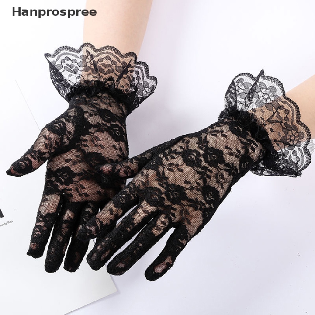 Găng Tay Chống Nắng Siêu Mỏng Phối Ren Thoáng Khí Cho Cô Dâu