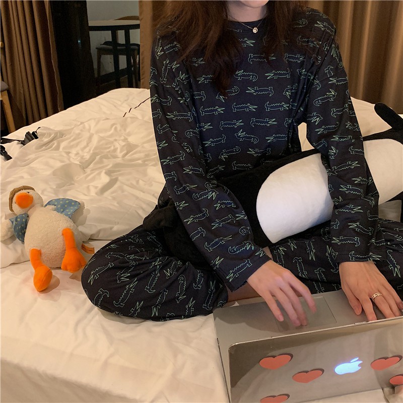 Set ulzzang đồ ngủ vải thun DN007 (có ảnh thật) | BigBuy360 - bigbuy360.vn