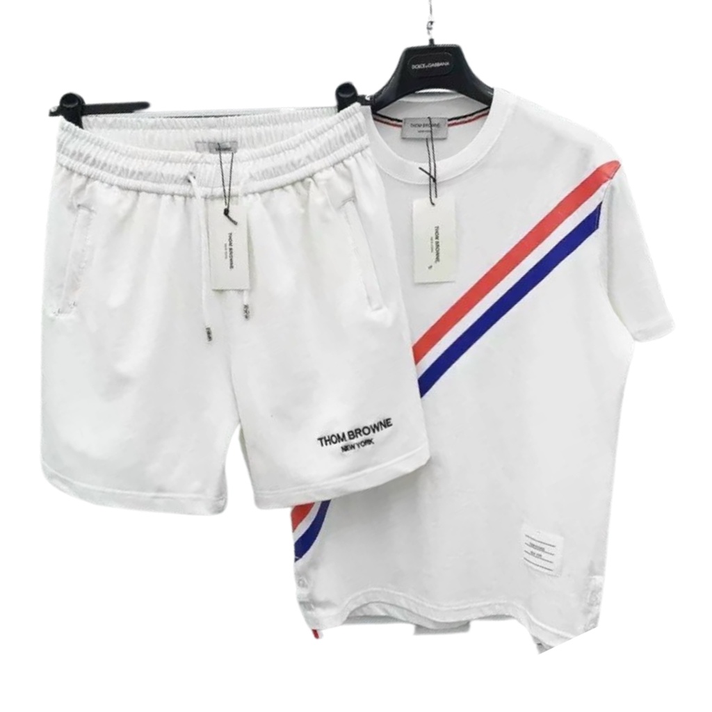 Đồ bộ thể thao nam mặc nhà mùa hè chất vải Cotton Xốp Thái mềm mại CHP
