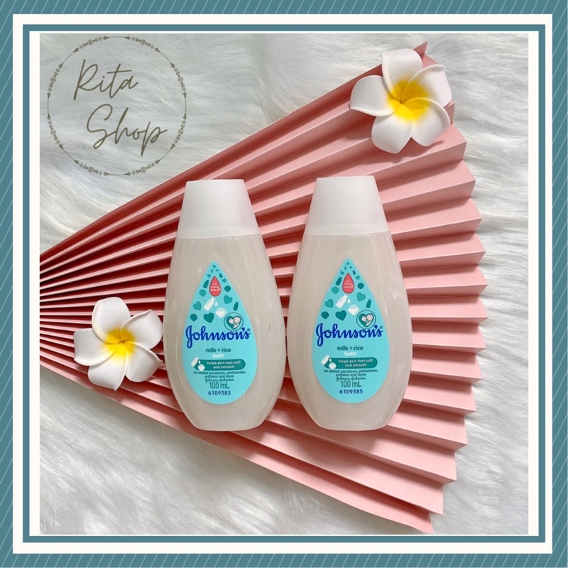 Sữa tắm Johnson’s baby chứa sữa và gạo 100ml