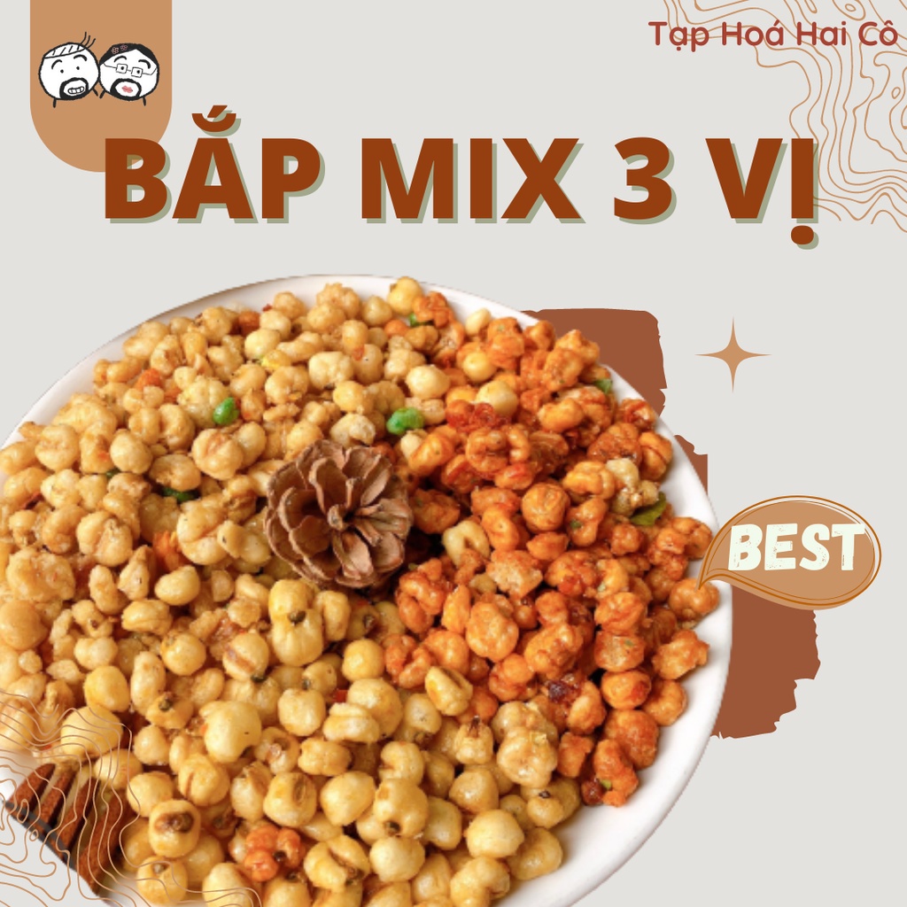 BẮP MIX 3 VỊ NGON MÊ LYYYYYY - BẮP BÒ LÁ CHANH, BẮP TỎI ỚT, BẮP HÀNH