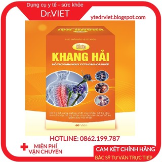 Khớp Khang Hải - Hỗ trợ đau xương khớp, bôi trơn khớp, thoái hoá khớp, thoát vị đĩa đệm, thoái hoá cột sống cổ, vai,lưng