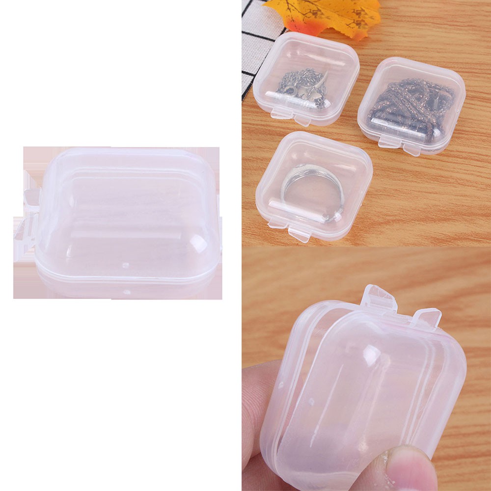 Hộp nhựa trong suốt đựng phụ kiện câu cá tiện dụng
