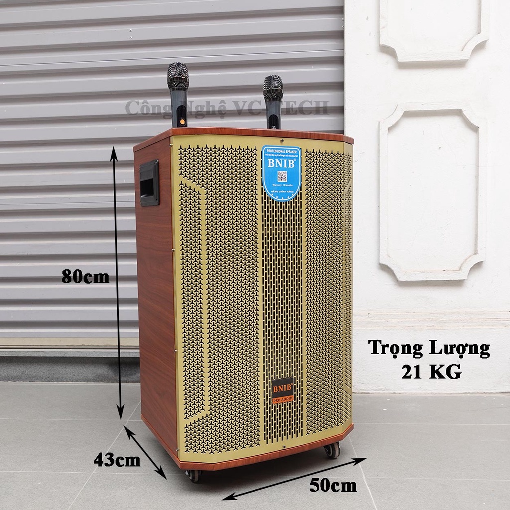 Loa Kéo BNIB 1599 Plus Loa kẹo kéo bass 40 hát karaoke tích hợp bluetooth tích hợp Micro không dây Bảo Hành 12 Tháng