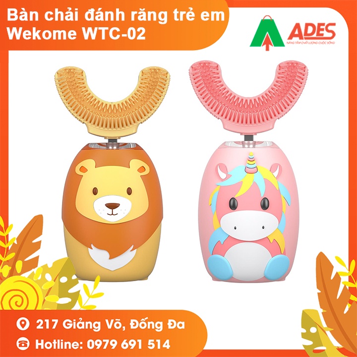 Bàn Chải Đánh Răng Điện Cho Bé Chữ U WEKOME WTC02 - BẢN QUỐC TẾ - Bảo Hành Chính Hãng 6 Tháng - Bàn Chải Thông Minh
