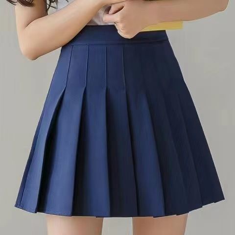 Chân Váy Ngắn Dáng Chữ A Lưng Cao Co Giãn Tốt Thời Trang Xuân Thu Dễ Phối Đồ Cho Nữ