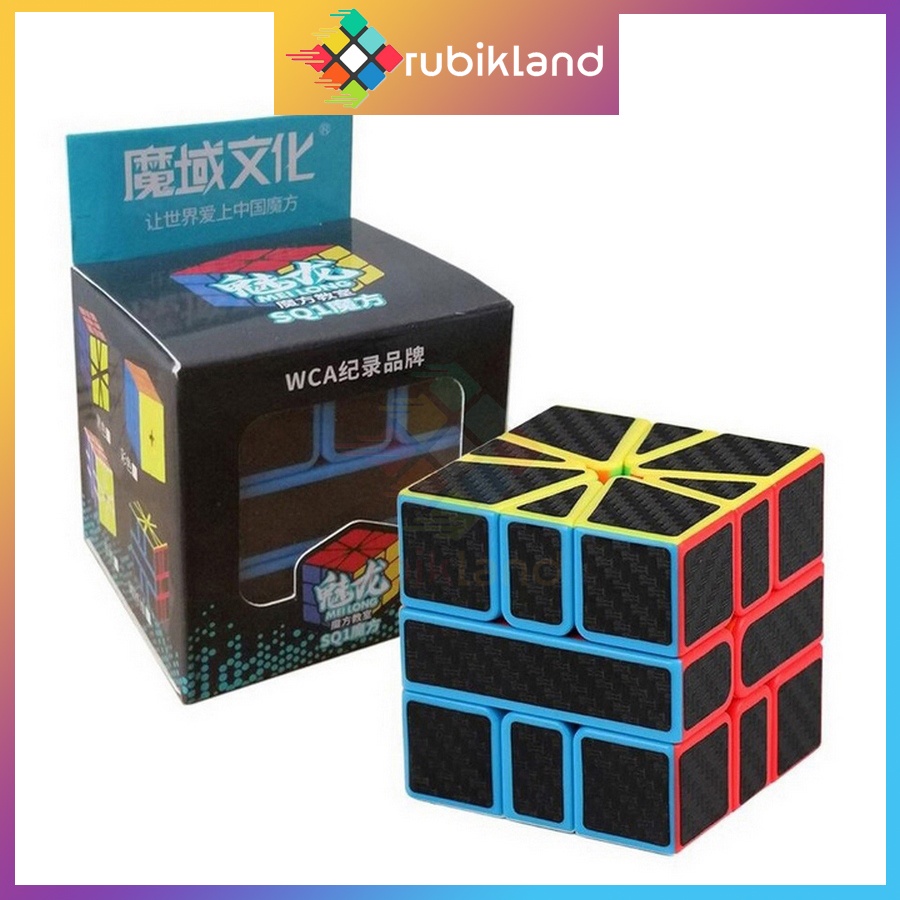 Trọn Bộ Rubik Carbon MoYu MeiLong 2x2 3x3 4x4 5x5 Pyraminx Megaminx Skewb SQ1 Tam Giác 12 Mặt Rubic Đồ Chơi Trí Tuệ