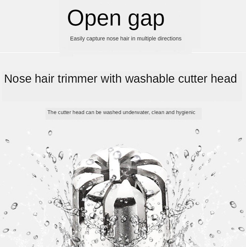 Electric Nose Hair Trimmer Nasal Shaving Cleaner Fast Nose Hair Without Injuring The Nasal Cavity Ear Hair Trimmer Nose Hair Trimmer Stainless Steel Scissors Nose Hair Trimmer Cut Unisex Beauty Scissors