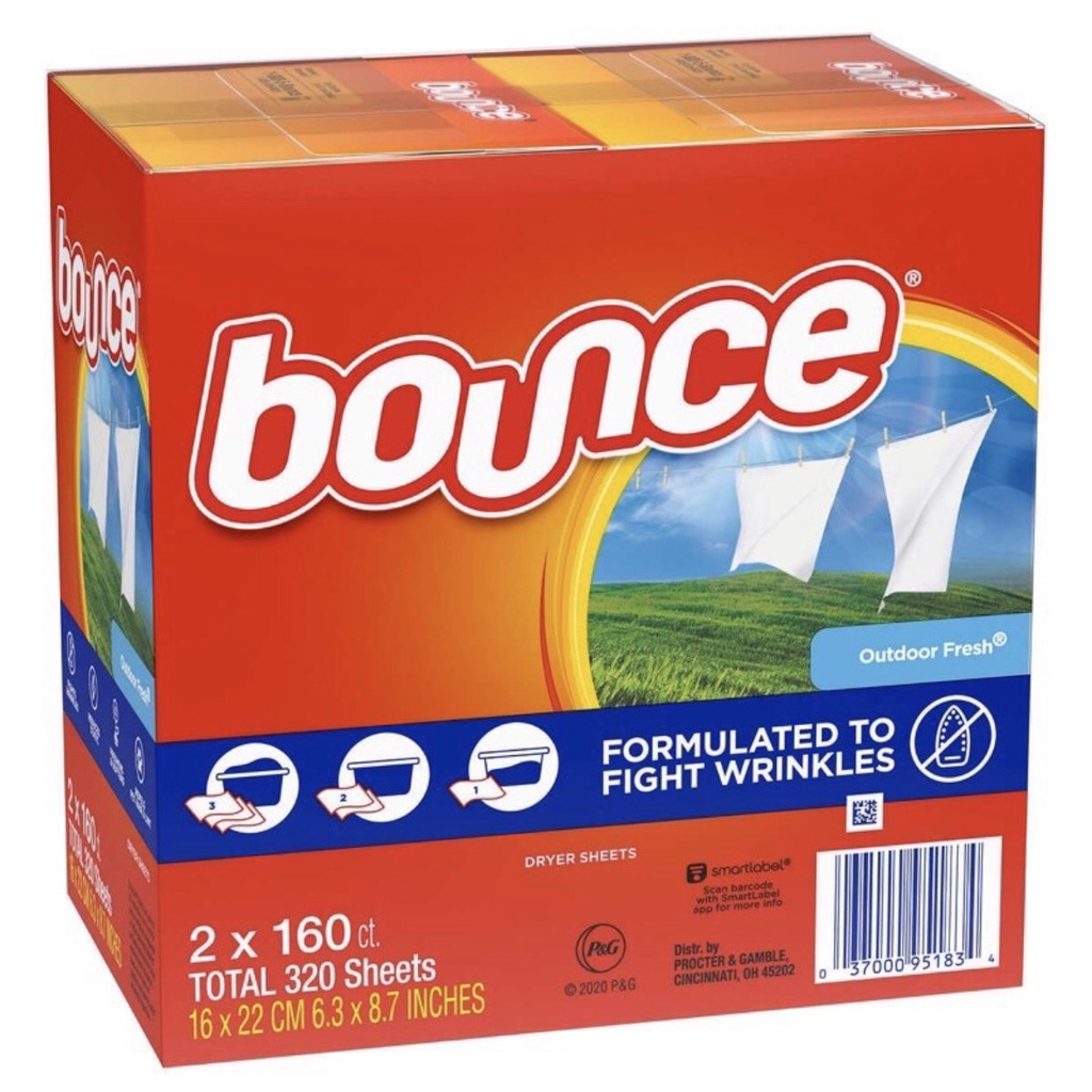 Giấy thơm quần áo Bounce Mỹ lưu hương lâu trên quần áo loại bỏ nấm mốc KONOVA