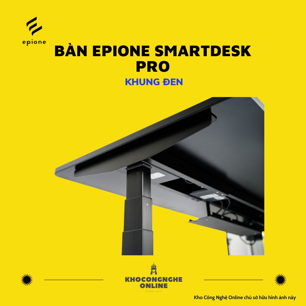 Bàn Epione SmartDesk Pro - Khung Trắng / Khung Đen (Khung bàn + Mặt bàn + Khay đi dây)