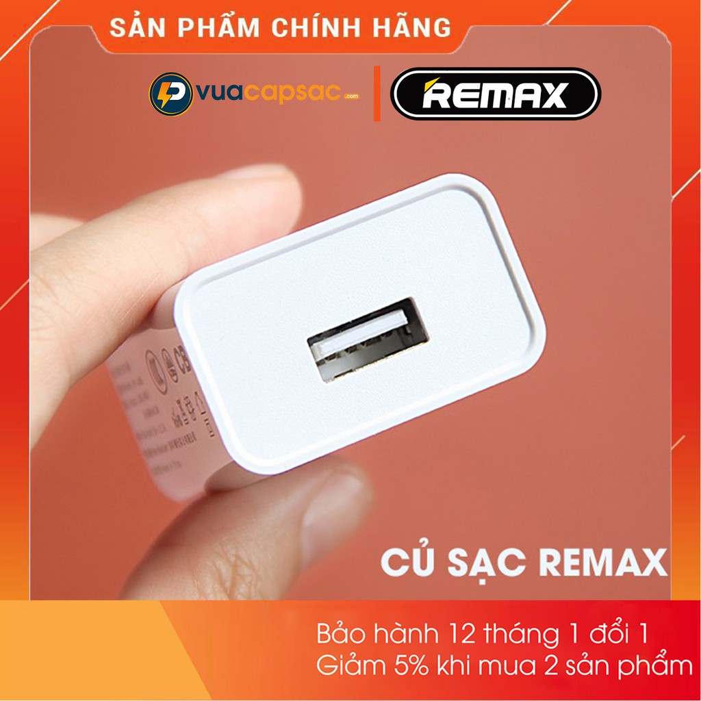 Củ sạc nhanh iPhone 2.1A chính hãng Remax Rp U110