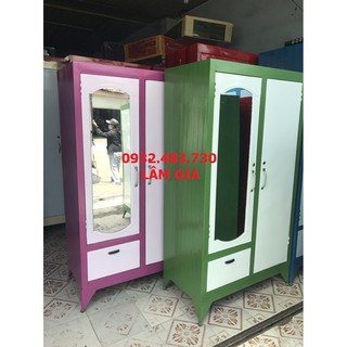 Tủ sắt quần áo cao 1,8mx90